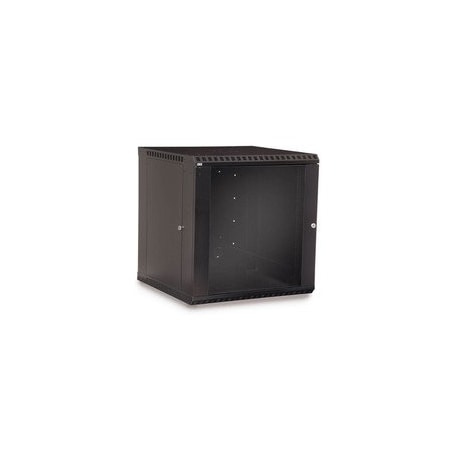 Cable Wholesale 12U LINIER Fixed Wall Mount Cabinet with Glass Door, 250 lb capacity 61C2-11212